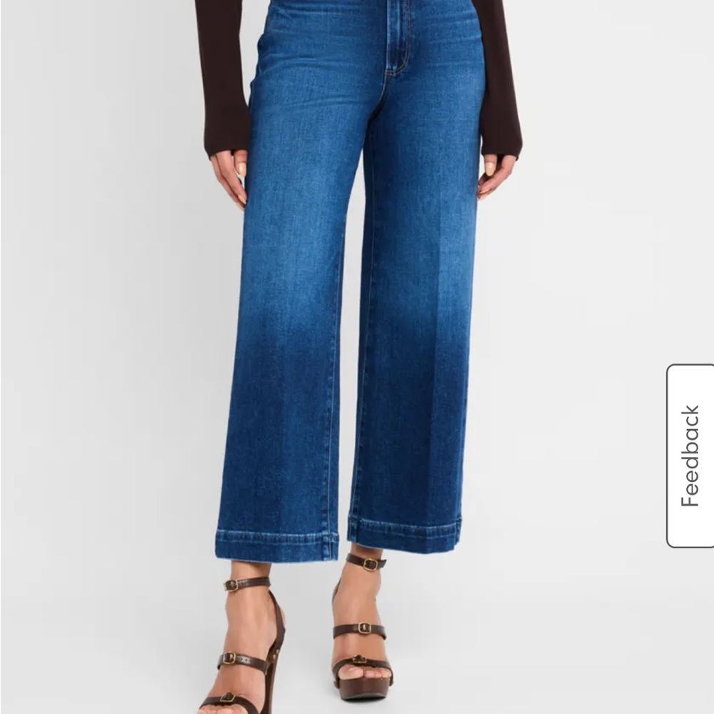 Women's Blue Wide-Leg Jeans